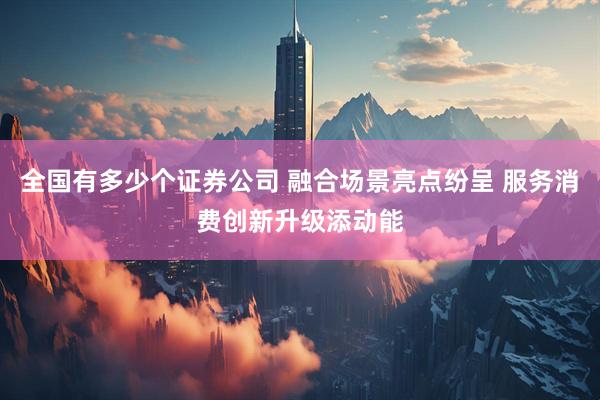 全国有多少个证券公司 融合场景亮点纷呈 服务消费创新升级添动能